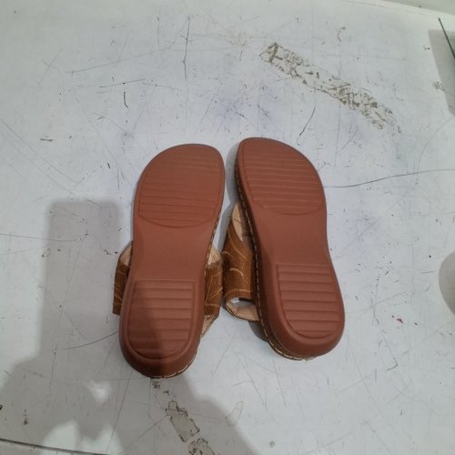 WOMEN'S NOKIO WEDGE SANDLES WITH HIGH ARCH SUPPORT - SIZE 10 - BROWN / TAN (STYLE : 00546154508943) image 5