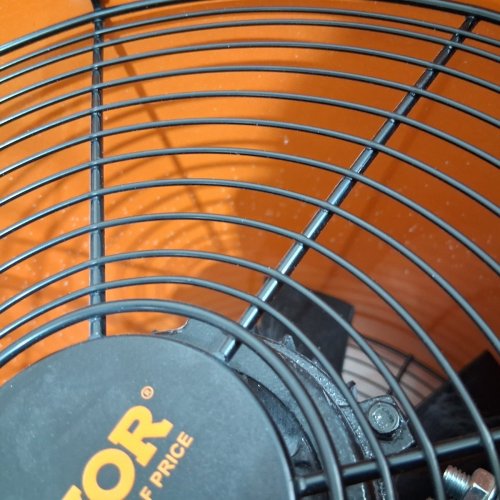 HEAVY DUTY INDUSTRIAL PORTABLE VENTILATOR CYLINDER FAN WITH 33FT DUCT HOSE - 12" 585W - ORANGE/BLACK (MODEL: BT-SHT12A-U(S)10) image 4