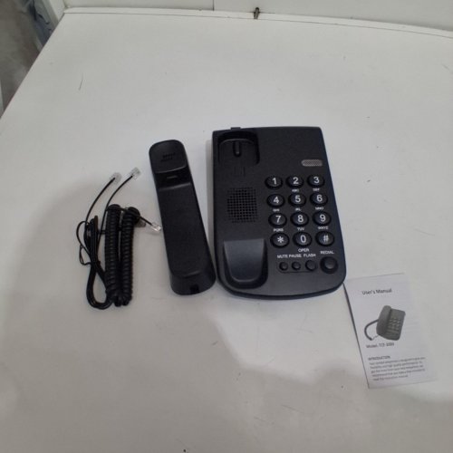 YOETAUN CORDED LANDLINE TELEPHONE - BLACK (MODEL: TCF-2000) image 3
