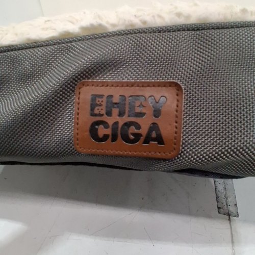 EHEYCIGA LARGE ORTHOPEDIC FOAM PET DOG BED WITH WASHABLE COVER - 36" X 27" X 3" - GREY/WHITE image 2