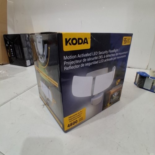 KODA MOTION-ACTIVATED LED SECURITY FLOOD LIGHT - 4800LM - WHITE (MODEL: 1938035/LM030878) image 2