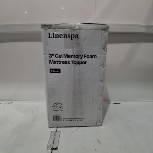 LINENSPA THICK GEL INFUSED MEMORY FOAM MATTRESS TOPPER - FULL - 3" THICKNESS - BLUE (MODEL: LS30QQ30GT) image 5