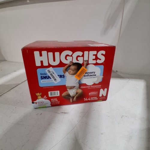 144PK HUGGIES LITTLE SNUGGLERS DIAPERS - SIZE NEWBORN image 2