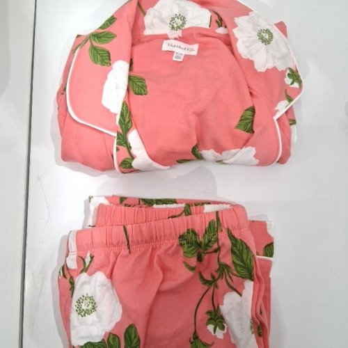 2PC WOMEN'S BEDHEAD PJS PAJAMA SET - EXTRA SMALL - PINK/WHITE FLOWERS (STYLE: 1984930) image 2