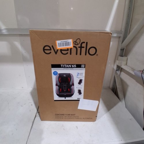EVENFLO TITAN 65 CONVERTIBLE CAR SEAT -65 LBS - GRAY / RED (MODEL: 37121835C) image 8