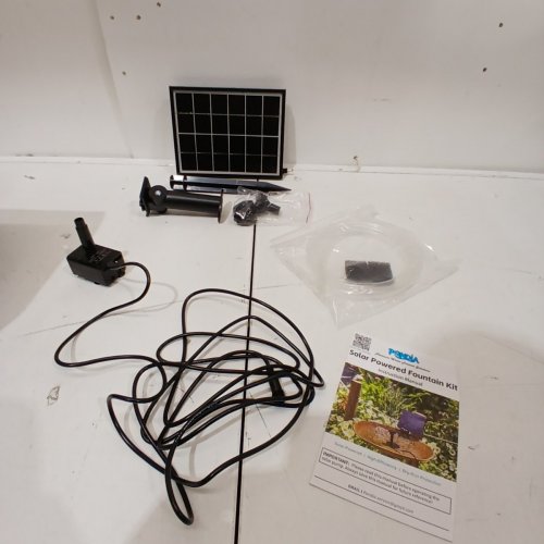 PONDIA SOLAR BIRD BATH FOUNTAIN PUMP - BLACK image 2