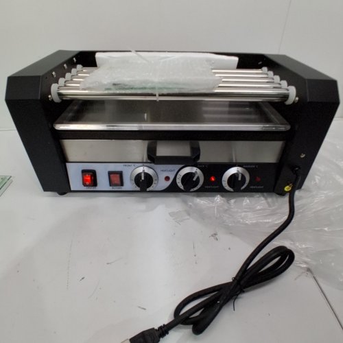 GARVEE HOT DOG ROLLER WITH BUN WARMER, DRIP TRAY, DUAL TEMP CONTROLS, AND ACCESSORIES - HOLDS 18 WIENERS - BLACK (MODEL: ASQ-05HC / HDR5) image 2