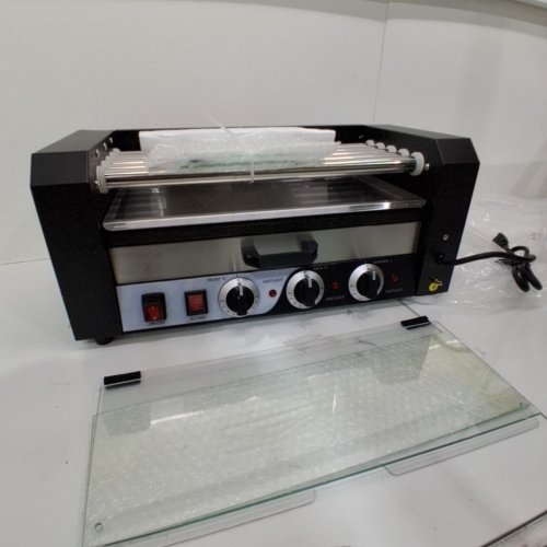GARVEE HOT DOG ROLLER WITH BUN WARMER, DRIP TRAY, DUAL TEMP CONTROLS, AND ACCESSORIES - HOLDS 18 WIENERS - BLACK (MODEL: ASQ-05HC / HDR5) image 3