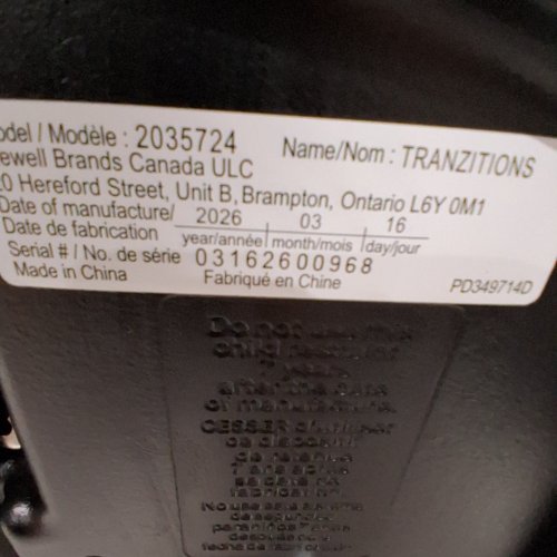GRACO TRANZITIONS 3-IN-1 HARNESS BOOSTER SEAT - 22-100LBS - PROOF BLACK (MODEL: 2035724) image 3