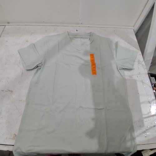MEN'S GEORGE SHORT SLEEVE V NECK STRETCH T-SHIRT - MEDIUM - LIGHT GREEN (STYLE: GRS61027MN) image 2
