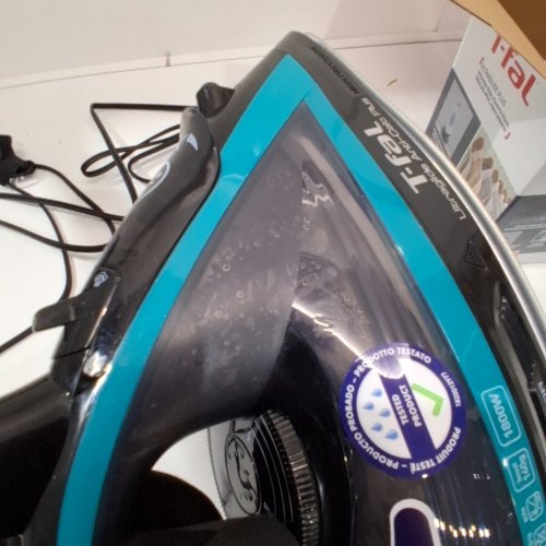 T-FAL ULTRAGLIDE PLUS ENHANCED STEAM IRON WITH CALCIUM COLLECTOR - BLACK/TEAL (MODEL: 1980969/FV5871Q0) image 4