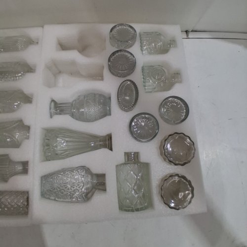 28PC YIRILAN GLASS BUD VASES SET TABLE CENTERPIECES - WHITE image 4