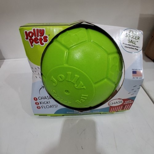 JOLLY PETS 6" SOCCER BALL - SMALL/MEDIUM - GREEN image 2