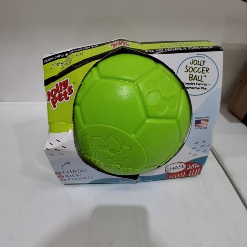 JOLLY PETS 6" SOCCER BALL - SMALL/MEDIUM - GREEN image 3