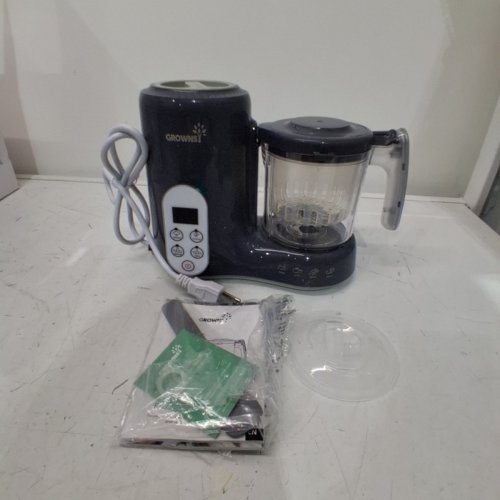 GROWNSY 2-IN-1 BABY FOOD STEAMER & BLENDER WITH REUSABLE FOOD POUCHES - DARK GREY (MODEL: BFP-5800E) image 4