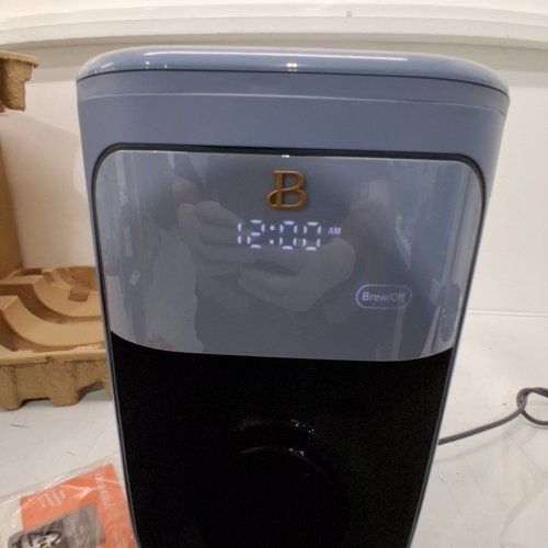 BEAUTIFUL BY DREW BARRYMORE PROGRAMMABLE TOUCHSCREEN COFFEE MAKER - 14 CUPS - CORNFLOWER BLUE (MODEL: 19200) image 3
