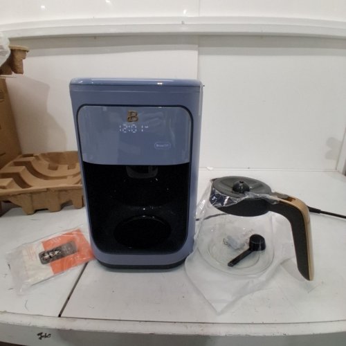 BEAUTIFUL BY DREW BARRYMORE PROGRAMMABLE TOUCHSCREEN COFFEE MAKER - 14 CUPS - CORNFLOWER BLUE (MODEL: 19200) image 4