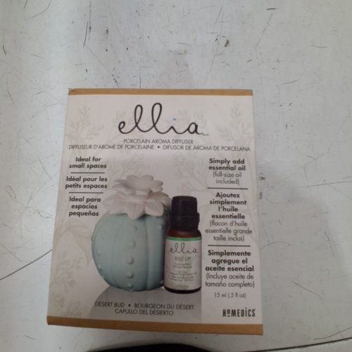 HOMEDICS ELLIA DESERT BUD PORCELAIN AROMA DIFFUSER (MODEL: ARM-P120BLA-EO14) image 2