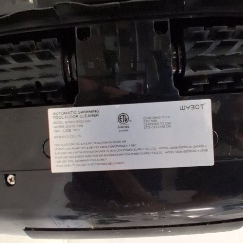 WYBOT B1 AUTOMATIC CORDLESS SMART ROBOTIC POOL FLOOR CLEANER WITH EDGE CLEANING - BLACK (MODEL: OS 600) image 12