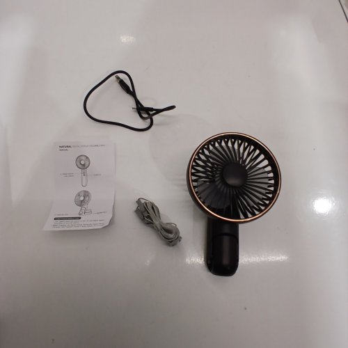 MINI DIGITAL DISPLAY FOLDING FAN - 5V - GREEN (MODEL: F18) image 2