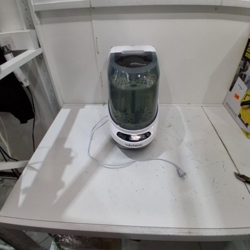 BABY BREZZA BOTTLE WASHER PRO ALL-IN-ONE STERILIZER & DRYER - HOLDS 4 BOTTLES - GREY/WHITE (MODEL: BRZ0103) image 5
