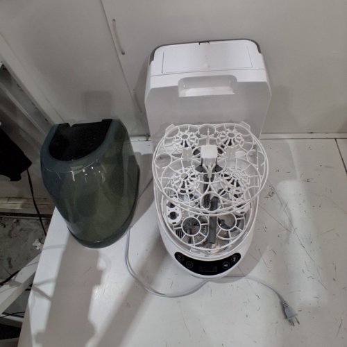 BABY BREZZA BOTTLE WASHER PRO ALL-IN-ONE STERILIZER & DRYER - HOLDS 4 BOTTLES - GREY/WHITE (MODEL: BRZ0103) image 6