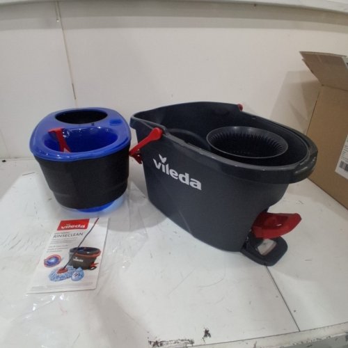 VILEDA EASYWRING RINSECLEAN SPIN BUCKET ONLY - GREY/BLUE image 2