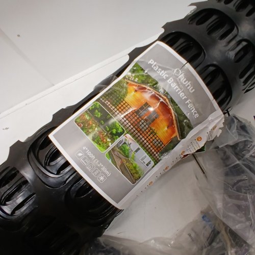 OHUHU PLASTIC GARDEN ANIMAL BARRIER FENCE - APPROX 4FT X 100FT - BLACK - (MODEL: GPF-02) image 3
