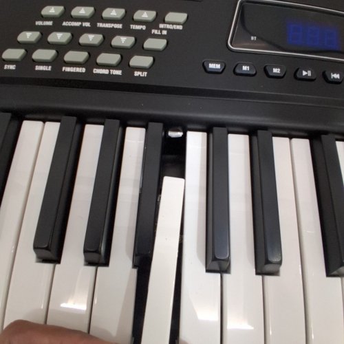 ROCKJAM 61 KEY KEYBOARD PIANO WITH PITCH BEND KIT, KEYBOARD STAND, AND PIANO BENCH - 9V - BLACK (MODEL: RJ5061) image 6