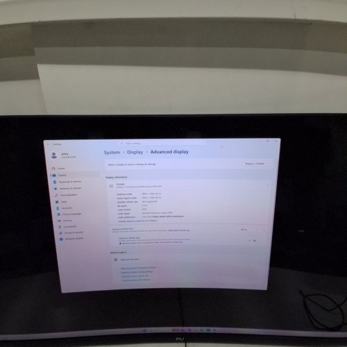 PIJ 32" CURVED MONITOR WITH BUILT-IN SPEAKERS | DP, HDMI, ,120% SRGB | 4 K UHD (3840 X 2160) 60HZ - BLACK (MODEL: PJ0048) image 2