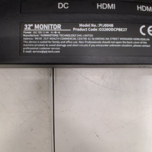 PIJ 32" CURVED MONITOR WITH BUILT-IN SPEAKERS | DP, HDMI, ,120% SRGB | 4 K UHD (3840 X 2160) 60HZ - BLACK (MODEL: PJ0048) image 10