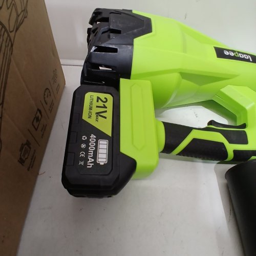 LAAPEE 6-SPEED CORDLESS LEAF BLOWER WITH ACCESSORIES - 220V - BLACK/GREEN - (MODEL: BF868) image 5