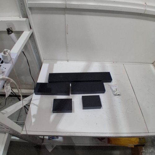 5PC THRESHOLD MODERN WALL SHELF SET - ASSORTED SIZES - BLACK image 2