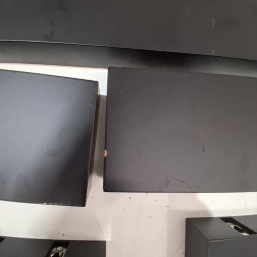 5PC THRESHOLD MODERN WALL SHELF SET - ASSORTED SIZES - BLACK image 4