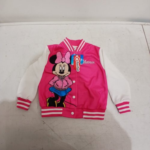 DISNEY MINNIE MOUSE TODDLER JACKET - 3-4Y - PINK AND WHITE image 3