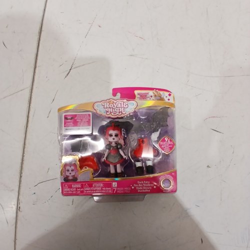 10PC KIDS ROYALE HIGH DARK FAIRY FASHION DOLL, 1 FIGURE WITH 9 FASHION ACCESSORIES- 3"- BLACK/RED (MODEL:RYH0016) image 2