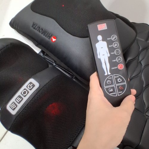 HIMOUTA MASSAGE MAT WITH HEAT AND FOOT MASSAGER - BLACK (MODEL: SL-601G) image 2
