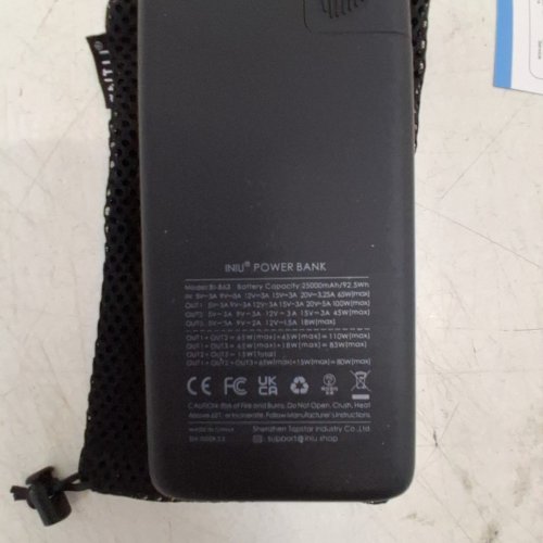 INIU FAST CHARGE PRO POWER BANK WITH DIGITAL POWER DISPLAY - 100W - BLACK (MODEL: BI-B63) image 5