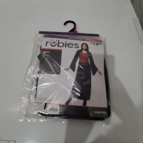 RUBIES VAMPIRE COSTUME DRESS - SMALL (4-6) - RED AND BLACK (STYLE: VAMPIRE) image 2