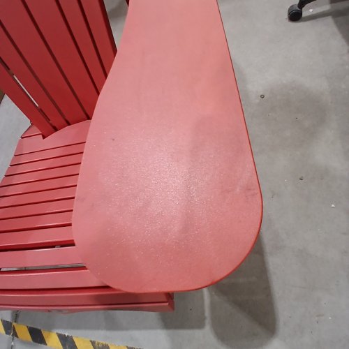 LEISURE LINE CLASSIC ADIRONDACK CHAIR - 33'' X 39'' X 40'' - RED image 4