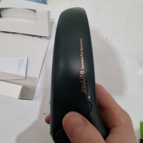 JISULIFE RECHARGABLE BLADELESS NECK COOLER FAN - GREEN image 2