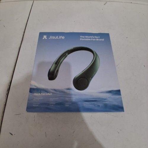 JISULIFE RECHARGABLE BLADELESS NECK COOLER FAN - GREEN image 4