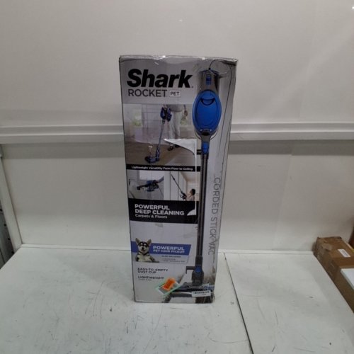 SHARK ROCKET PET ULTRA-LIGHT CORDED STICK & HANDHELD VACUUM CLEANER - BLUE & GREY - (MODEL: HV300C-U4) image 6