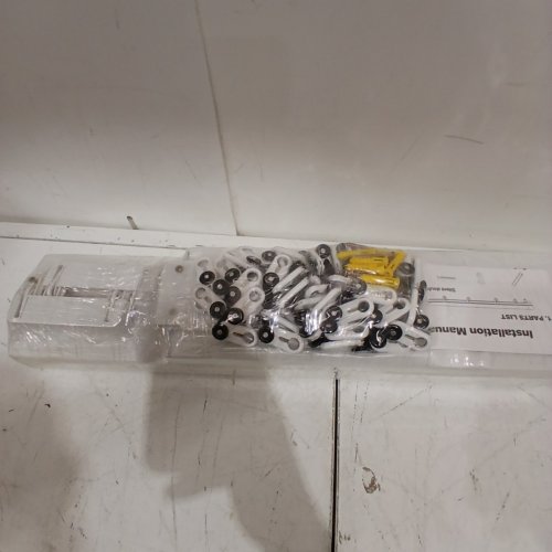 HEAVY DUTY DOUBLE ROW CURTAIN TRACK - 11.5FT - WHITE image 3