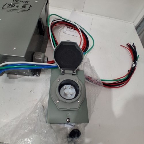 VEVOR MANUAL TRANSFER SWITCH, 30-AMP 6-CIRCUIT, PREWIRED GENERATOR TRANSFER SWITCH KIT WITH NEMA L14-30P POWER INLET BOX, (MODEL:SP-ZH352510(30A-6) image 4