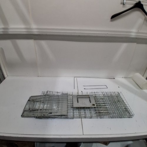 LIVE ANIMAL FOLDING HUMANE TRAP - 32" image 2