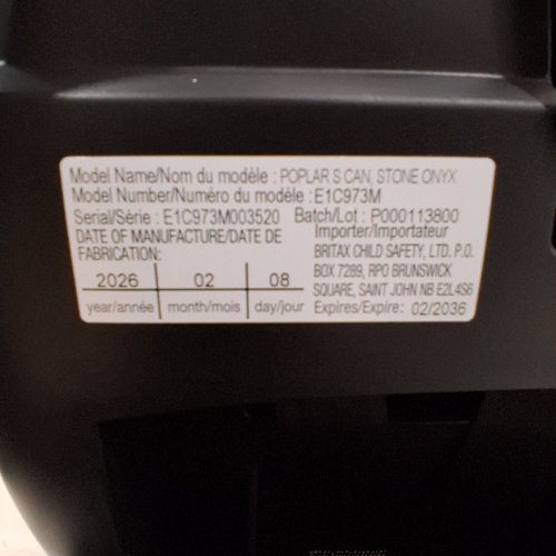 BRITAX POPLAR S CONVERTIBLE CAR SEAT WITH REBOUND BAR - GREY/BLACK image 2