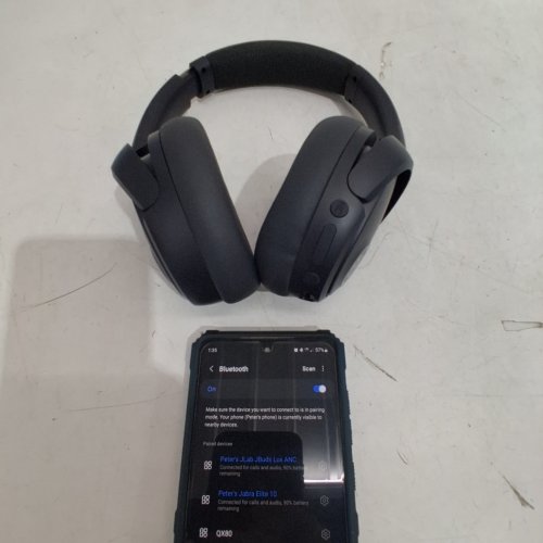JLAB JBUDS LUX ANC WIRELESS BLUETOOTH OVER-EAR HEADPHONES - 70+ HOUR PLAYTIME - GRAPHITE (MODEL: HBJLUXANCSGE20WEB) image 2