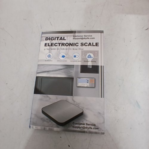 DIYIFE RECHARGEABLE DIGITAL FOOD SCALE - 33 LBS MAX - BLACK & SILVER image 4