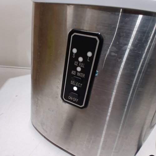 EUHOMY COUNTERTOP ICE MAKER MACHINE WITH HANDLE, BASKET AND SCOOP - MAKES 26LB PER DAY - SILVER (MODEL: IM-01X/IM008-B IN008-BSI-CAEH) image 2